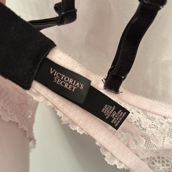 Vintage Victoria’s Secret Dream Angels Push Up Bra pink rhinestone 34D - Picture 3 of 4